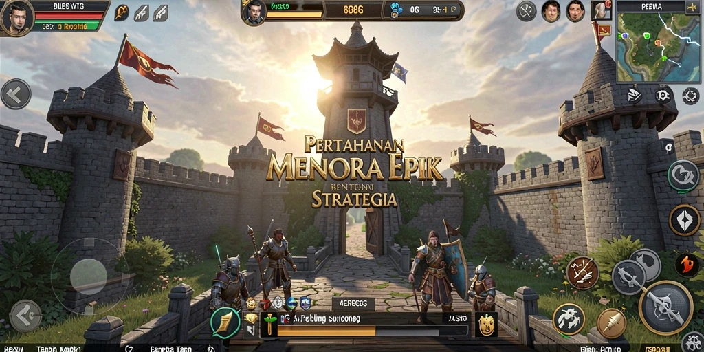Screenshot gameplay menara pertahanan yang mendebarkan di 8G8G.