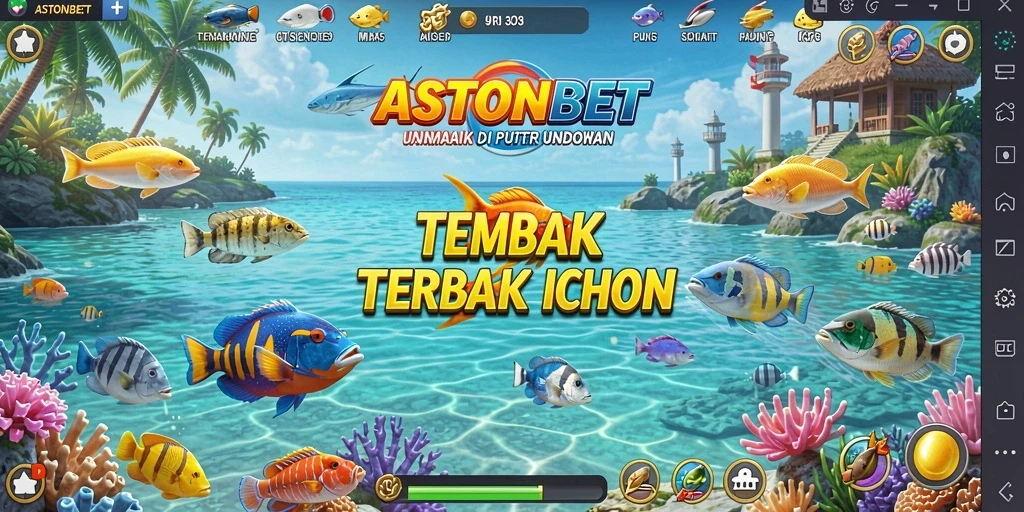 Tampilan seru gameplay Tembak Ikan di ASTONBET.