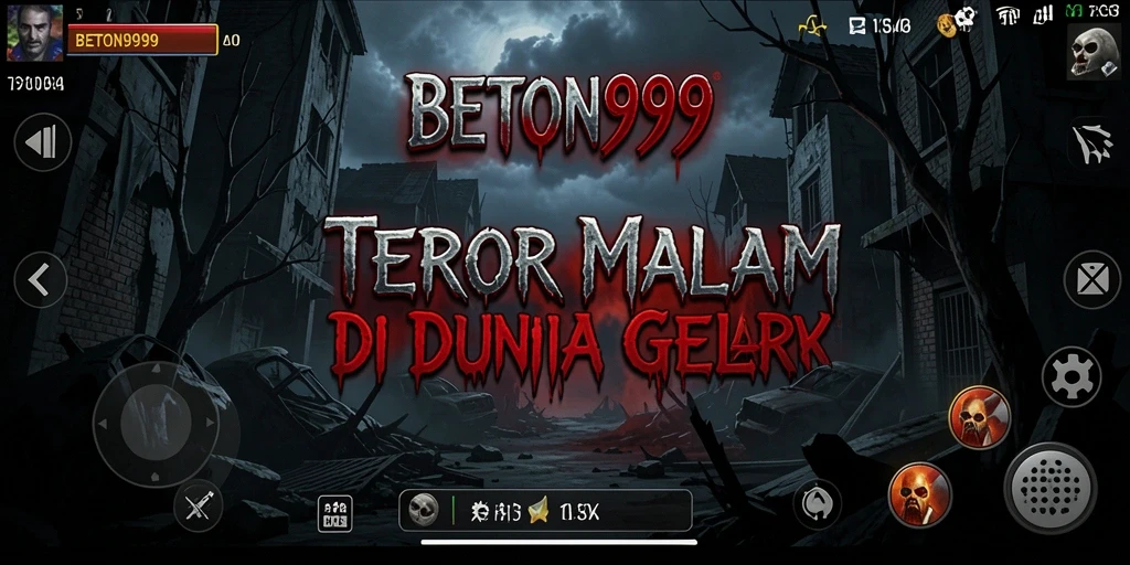 Screenshot gameplay BETON999 menampilkan suasana Horror yang mencekam dan menakutkan.