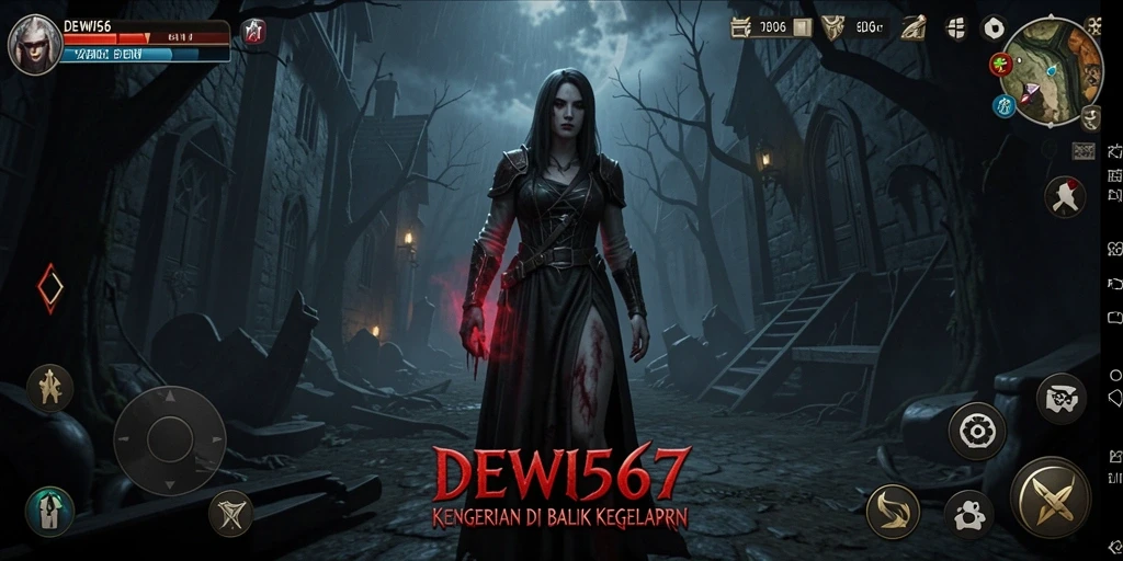 Tangkapan layar DEWI567 menampilkan momen menakutkan dalam gameplay Horror.