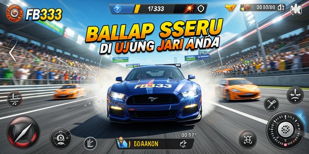 Tampilan menegangkan dari balapan di FB333 dengan berbagai kendaraan.