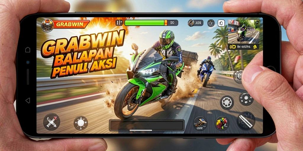 Tangkap momen balapan seru di GRABWIN dengan grafik yang menakjubkan.