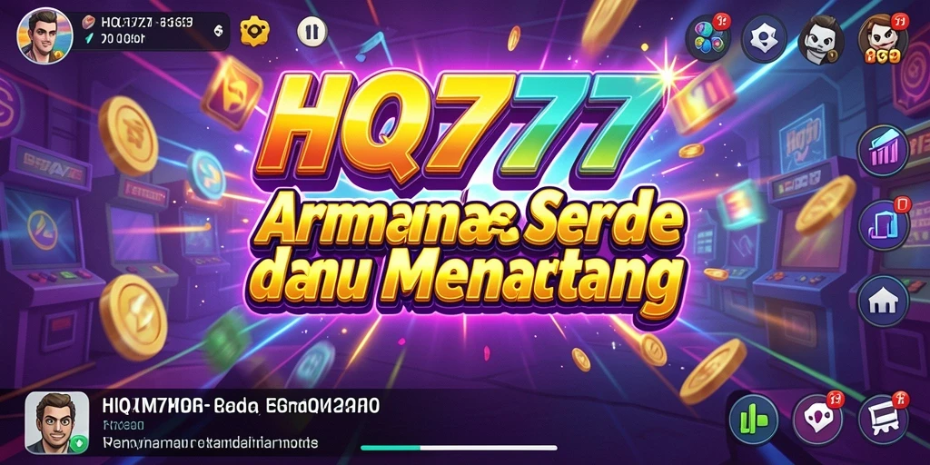 Tangkapan layar utama gameplay Arcade HQ777 yang seru.