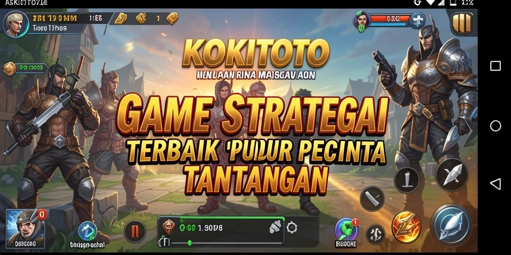 Tangkapan layar gameplay KOKITOTO yang menampilkan strategi yang mendebarkan.