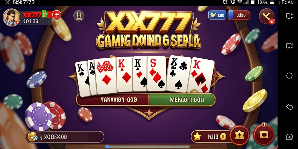 Gameplay XXX777 yang seru dengan berbagai mode domino.
